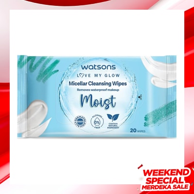WATSONS Watsons Micellar Cleansing Wipes Moist 20'S