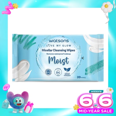 WATSONS COLLECTION - Watsons Micellar Cleansing Wipes Moist 20'S