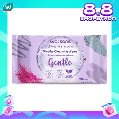WATSONS Watsons Micellar Cleansing Wipes Gentle 20'S
