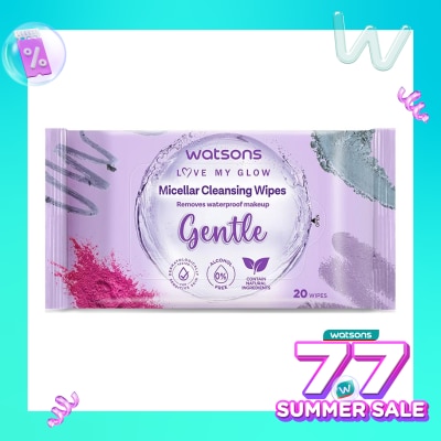 WATSONS Watsons Micellar Cleansing Wipes Gentle 20'S
