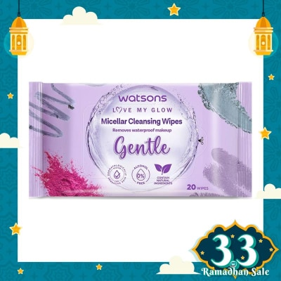 WATSONS Watsons Micellar Cleansing Wipes Gentle 20'S