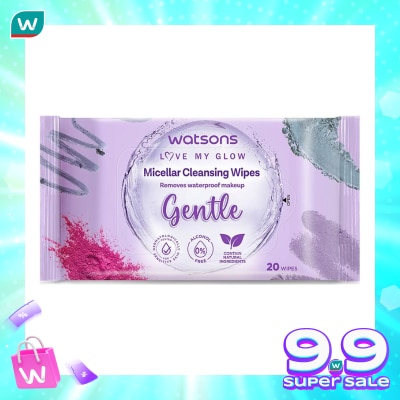WATSONS Watsons Micellar Cleansing Wipes Gentle 20'S
