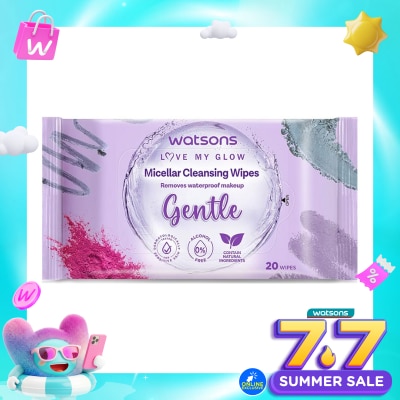 WATSONS - Watsons Micellar Cleansing Wipes Gentle 20'S