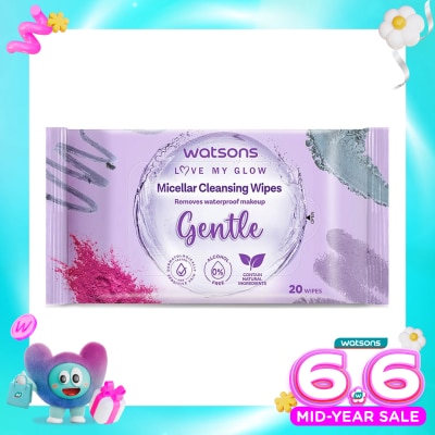 WATSONS COLLECTION - Watsons Micellar Cleansing Wipes Gentle 20'S