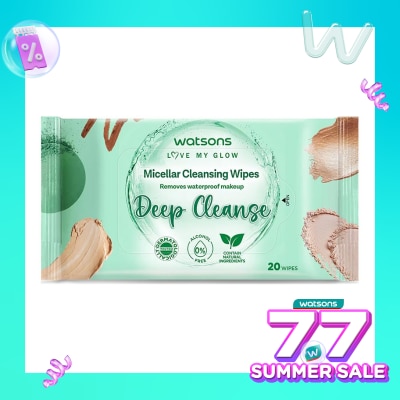 WATSONS Watsons Micellar Cleansing Wipes Deep Cleanse 20'S