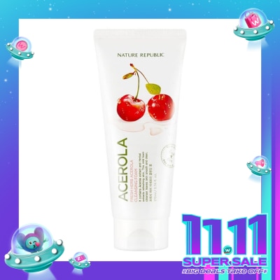 NATURE REPUBLIC N.REP FRESH HERB ACEROLA CLNS FOAM 170ML