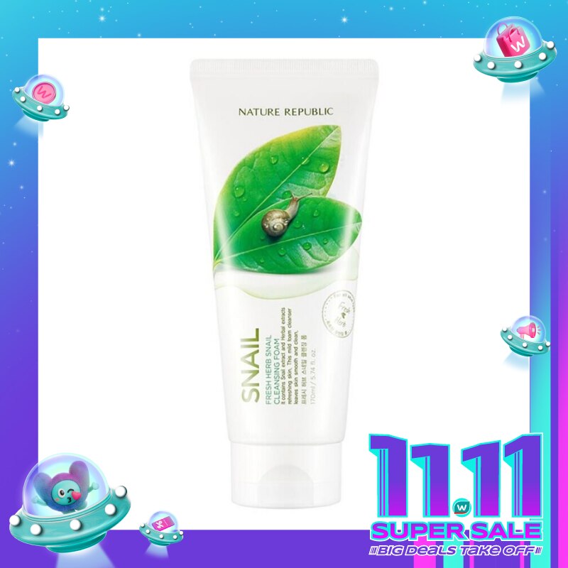 N.REP FRESH HERB SNAIIL CLNS FOAM 170ML