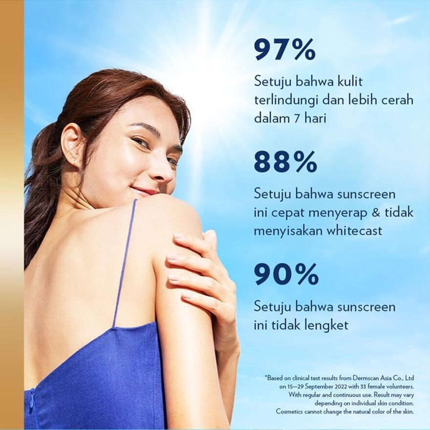 Vaseline Gluta-Hya Serum Burst Sunscreen SPF 50 PA+++ 200ml - Body Serum Sunscreen Mencerahkan