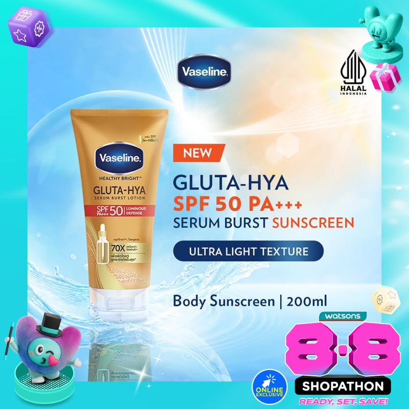 Gluta-Hya Serum Burst Sunscreen SPF 50 PA++++ Luminous Defense 200ml image