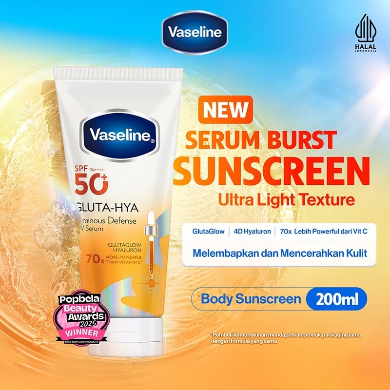 Gluta-Hya Serum Burst Sunscreen SPF 50 PA++++ Luminous Defense 200ml