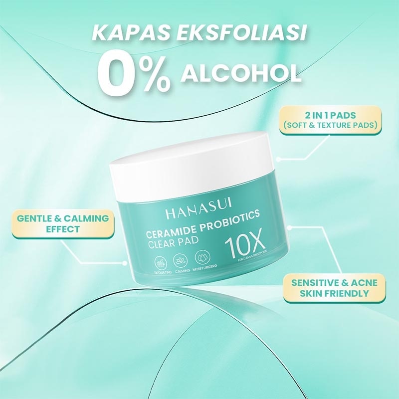 Hanasui Ceramide Probiotic Clear Pad 30 Pad