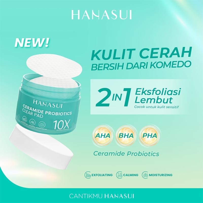 Hanasui Ceramide Probiotic Clear Pad 30 Pad