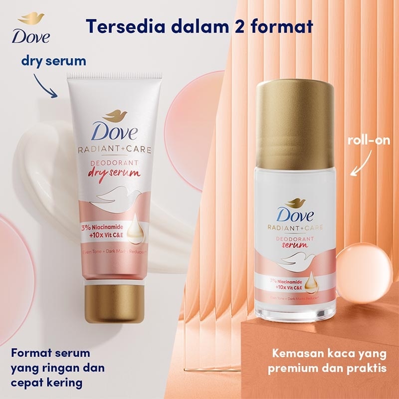 Dove Deodorant Dry Serum 3% Niacinamide & 10x Vitamin C&E 50ml