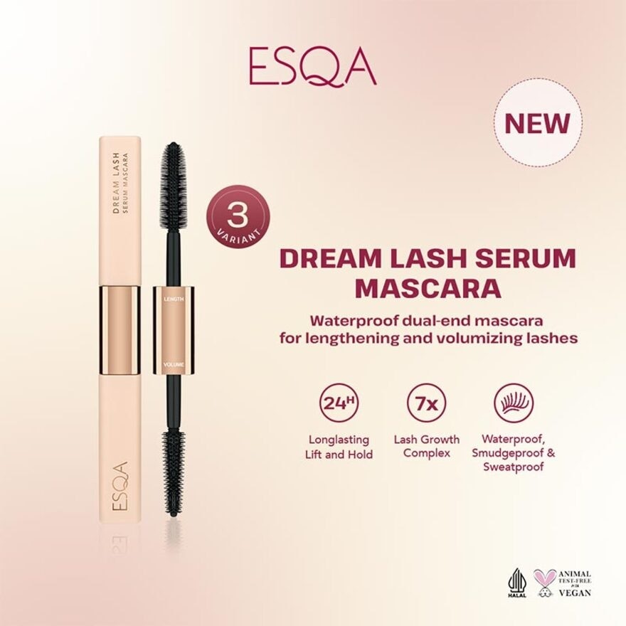 ESQA Esqa Dream Lash Serum Mascara Length & Volume 2,5g + 2,5g