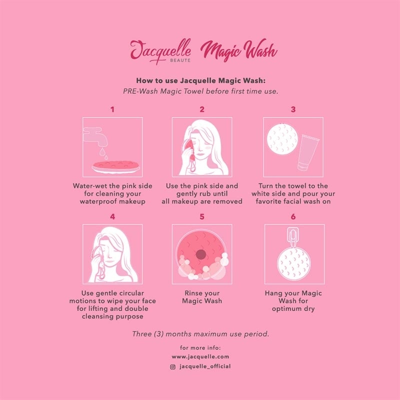 2 in 1 Magic Wash Pink - White
