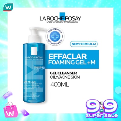 LA ROCHE POSAY La Roche Posay Effaclar Foaming Gel+M Cleanser- Sabun Wajah Kulit Jerawat/ Berminyak 400ml