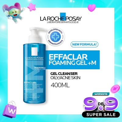 LA ROCHE POSAY - La Roche Posay Effaclar Foaming Gel+M Cleanser- Sabun Wajah Kulit Jerawat/ Berminyak 400ml image