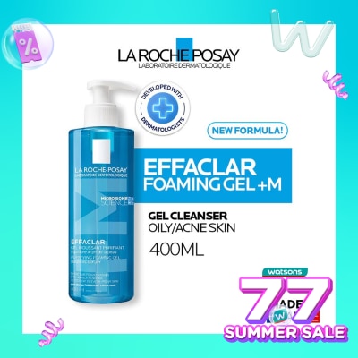 LA ROCHE POSAY La Roche Posay Effaclar Foaming Gel+M Cleanser- Sabun Wajah Kulit Jerawat/ Berminyak 400ml