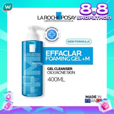LA ROCHE POSAY La Roche Posay Effaclar Foaming Gel+M Cleanser- Sabun Wajah Kulit Jerawat/ Berminyak 400ml