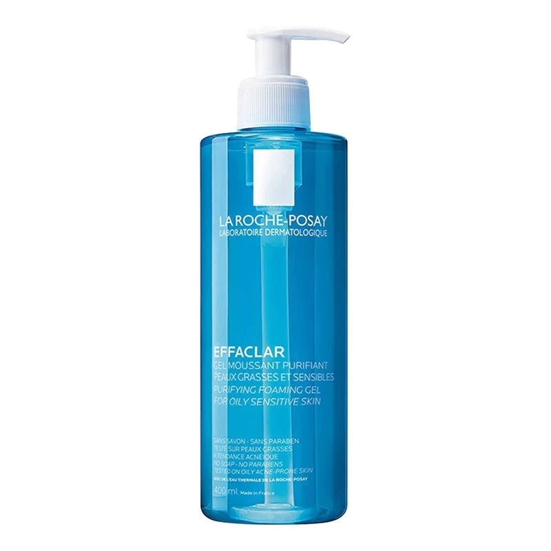 La Roche Posay Effaclar Foaming Gel+M Cleanser- Sabun Wajah Kulit Jerawat/ Berminyak 400ml