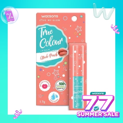 WATSONS Watsons True Colour Nude Peach Lip Balm 1.7g