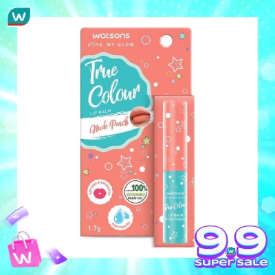 WATSONS Watsons True Colour Nude Peach Lip Balm 1.7g