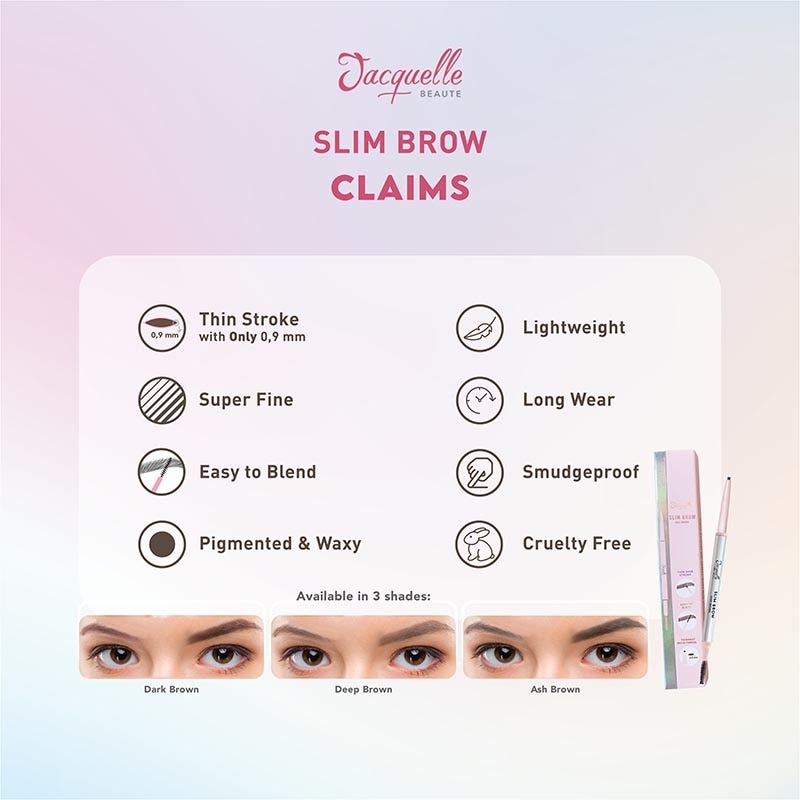 Slim Brow (2in1 Pensil Alis & Spoolie) Deep Brown image