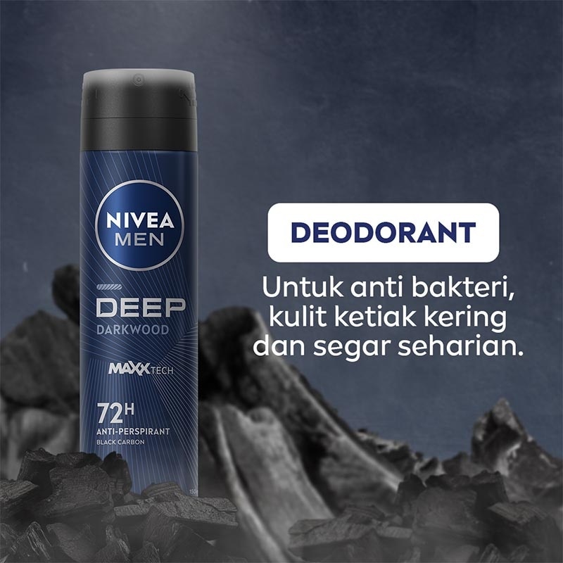 Nivea Men Deodorant Spray Deep 150ml - Deodoran pria