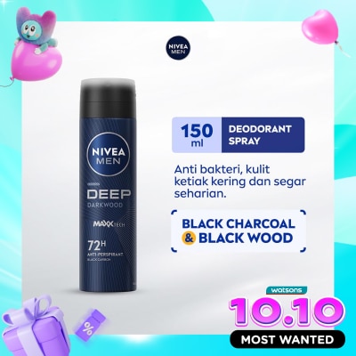 NIVEA Nivea Men Deodorant Spray Deep 150ml Deodoran pria image