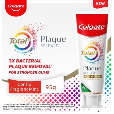 COLGATE Colgate Total Plaque Release Gentle Fragrant Mint 95g - Pasta Gigi