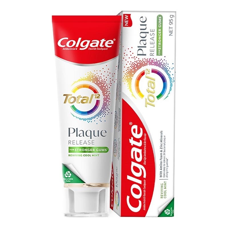 Colgate Total Plaque Release Reviving Cool Mint 95g - Pasta Gigi