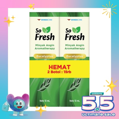 SO FRESH - So Fresh Minyak Angin Aromatherapy Eucalyptus 10ml Bundle
