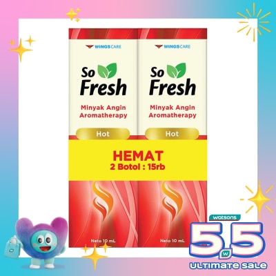 SO FRESH - So Fresh Minyak Angin Aromatherapy Hot 10ml Bundle