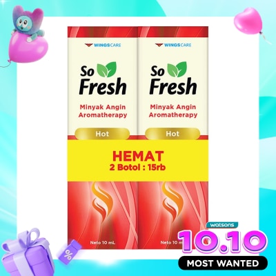 SO FRESH So Fresh Minyak Angin Aromatherapy Hot 10ml Bundle image