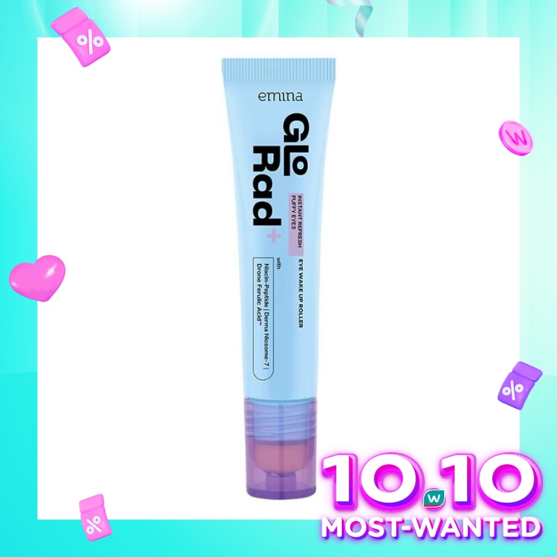 Emina Glo Rad+ Instant Refresh Puffy Eyes Eye Wake Up Roller 15ml