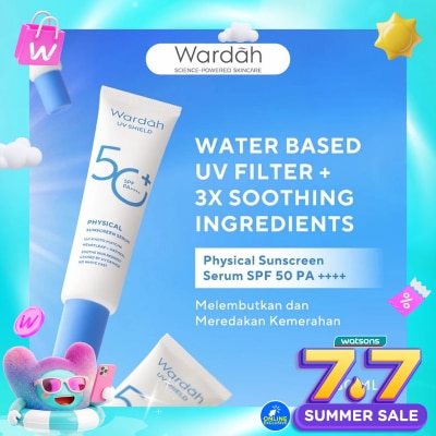 WARDAH - UV Shield Physical Sunscreen Serum SPF 50+ PA++++ 30ml