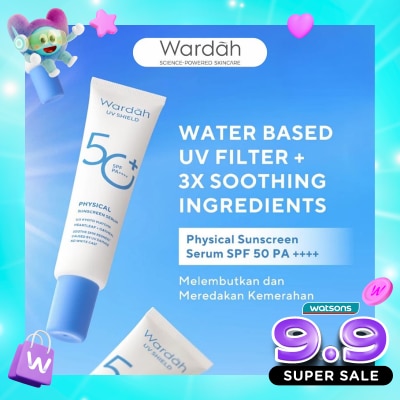 WARDAH - UV Shield Physical Sunscreen Serum SPF 50+ PA++++ 30ml image