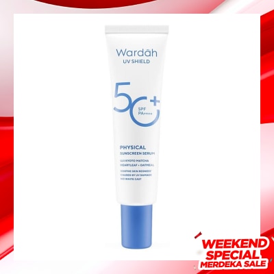 WARDAH Wardah UV Shield Physical Sunscreen Serum SPF 50+ PA++++ 30ml