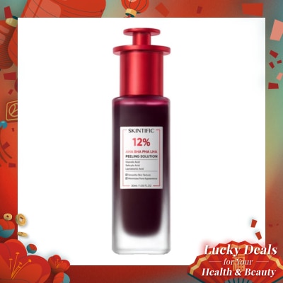 SKINTIFIC Skintific 12% AHA BHA PHA LHA Peeling Solution 30ml