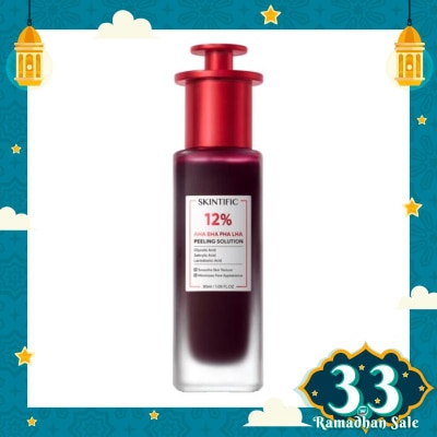 SKINTIFIC Skintific 12% AHA BHA PHA LHA Peeling Solution 30ml