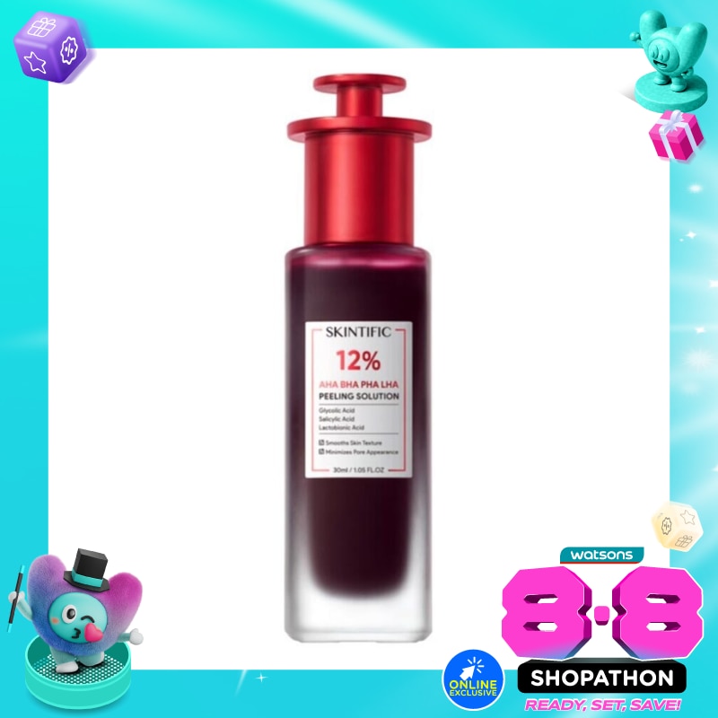 Skintific 12% AHA BHA PHA LHA Peeling Solution 30ml image