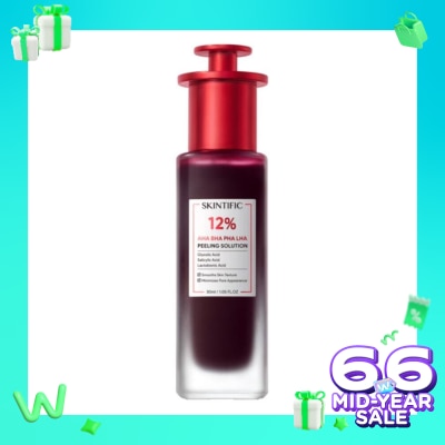 SKINTIFIC Skintific 12% AHA BHA PHA LHA Peeling Solution 30ml