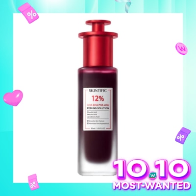 SKINTIFIC Skintific 12% AHA BHA PHA LHA Peeling Solution 30ml