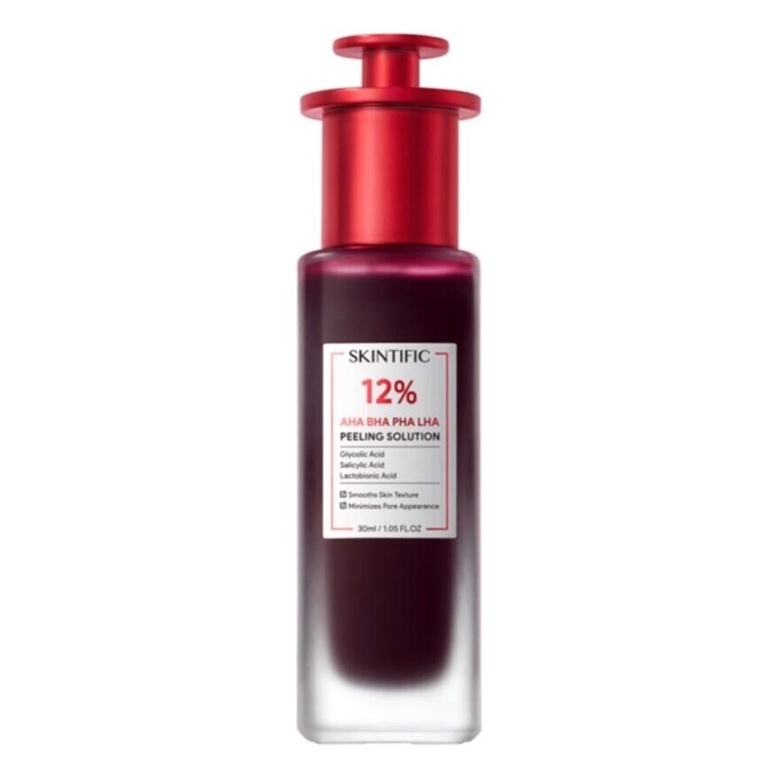 Skintific 12% AHA BHA PHA LHA Peeling Solution 30ml