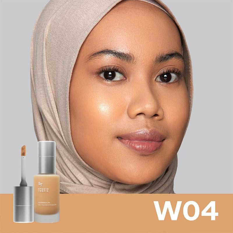 Studio Tropik Foundcealer 2 in 1 Foundation & Concealer W04 27g