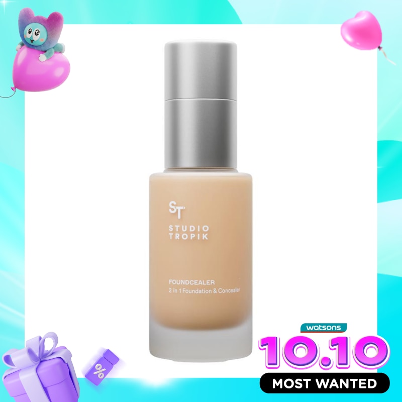 Studio Tropik Foundcealer 2 in 1 Foundation & Concealer W02 27g image