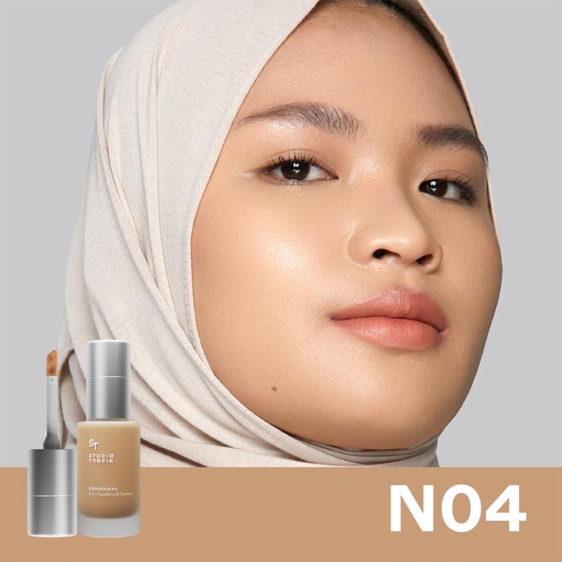 Studio Tropik Foundcealer 2 in 1 Foundation & Concealer N04 27g