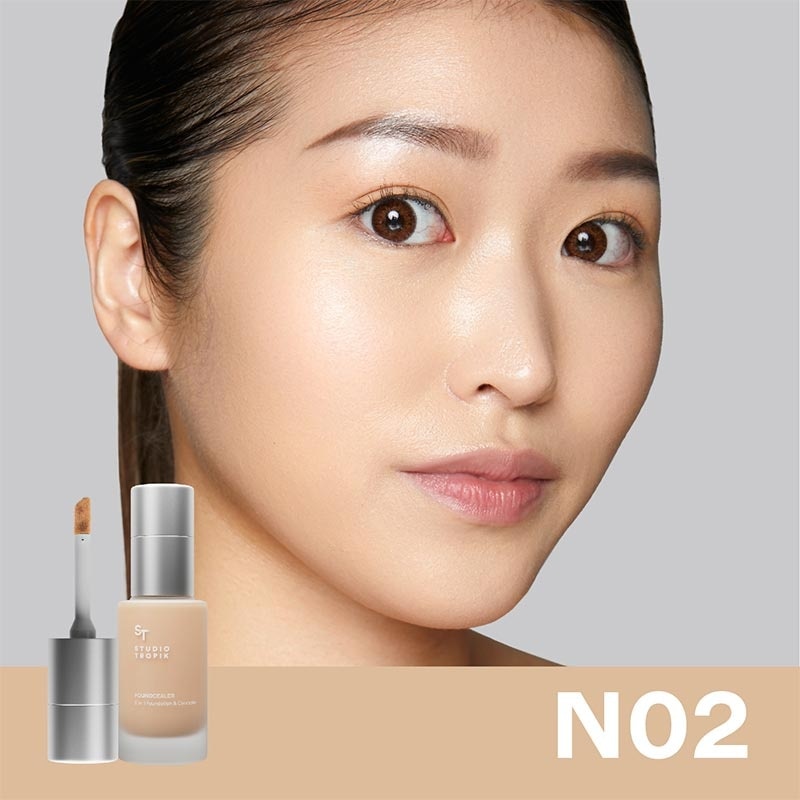 Studio Tropik Foundcealer 2 in 1 Foundation & Concealer N02 27g