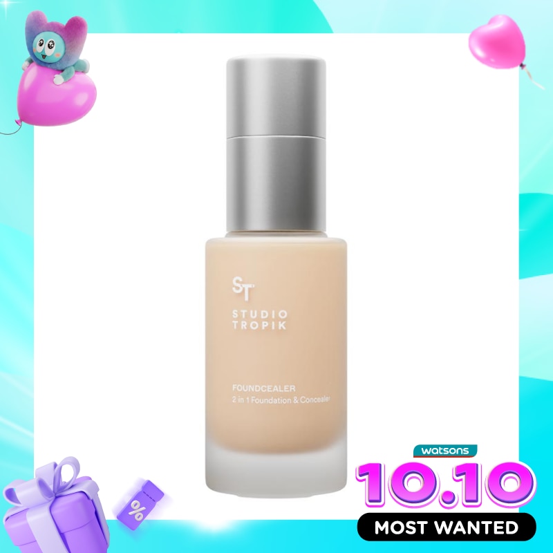Studio Tropik Foundcealer 2 in 1 Foundation & Concealer N01 27g image