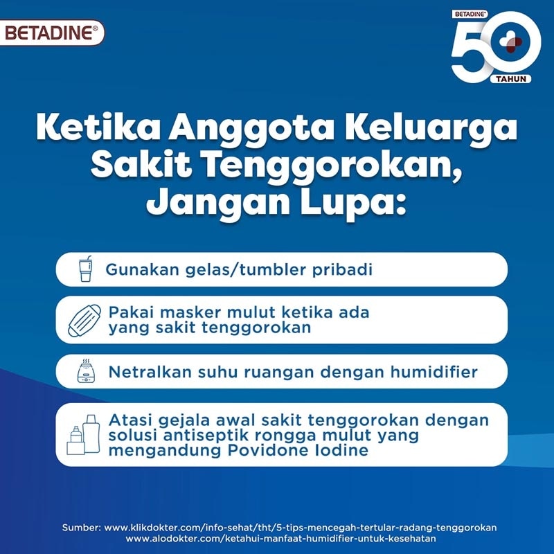 Betadine Kumur 100ml Mouthwash and Gargle - Obat Kumur Antiseptik